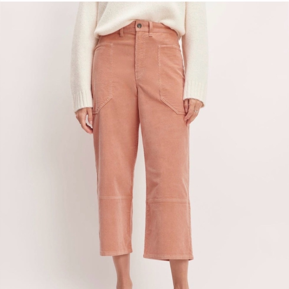 ✨🌱 Everlane Gardener Corduroy Utility‎ Crop Pants Sz 2 🌱✨